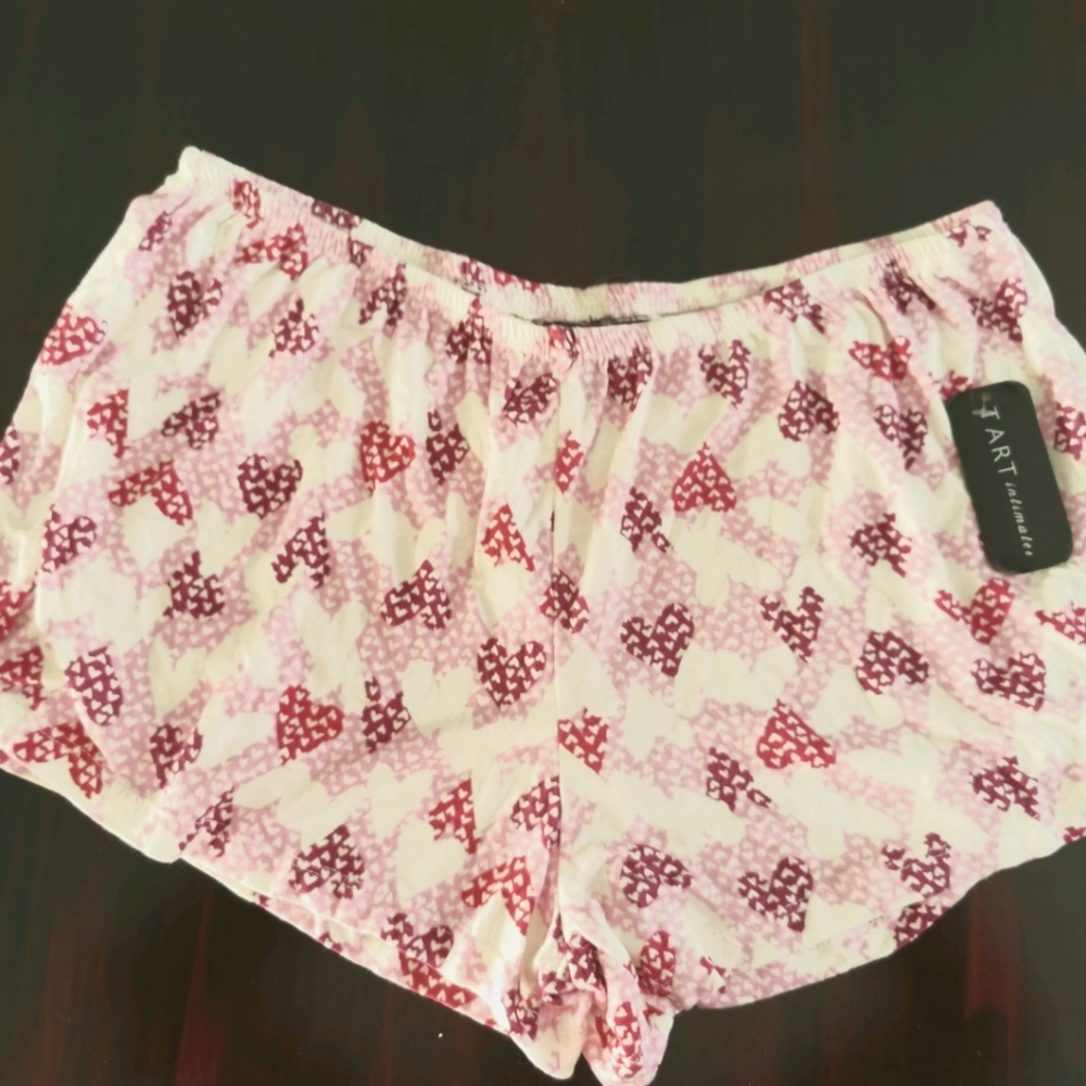 Tj Maxx Tart Intimates Heart Sleep Shorts Size Med